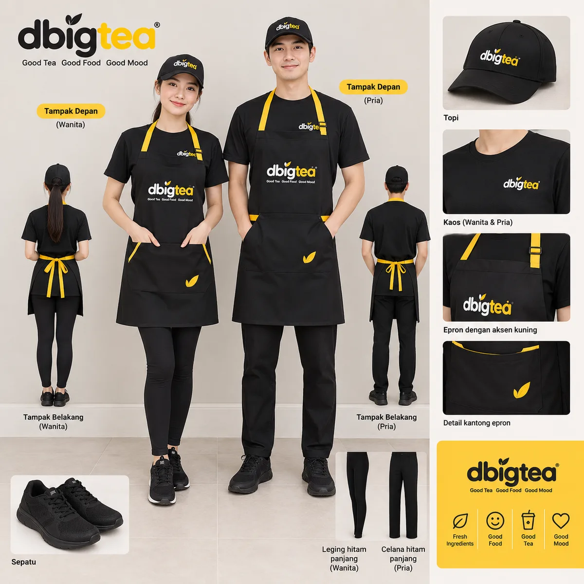 Seragam resmi tim D'BigTea